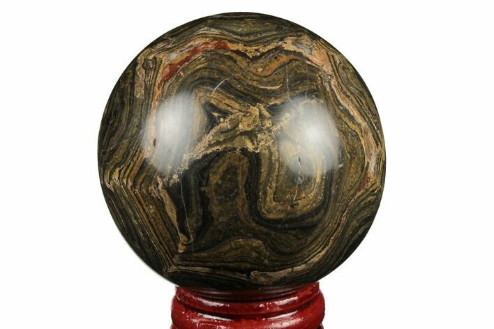 Polished Stromatolite (Greysonia) Sphere - Bolivia #191097